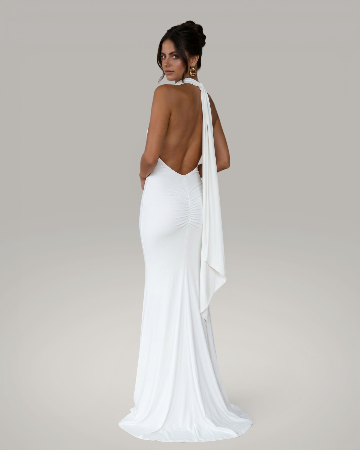 Dlhé spoločenské šaty VALENTINA - biele off white