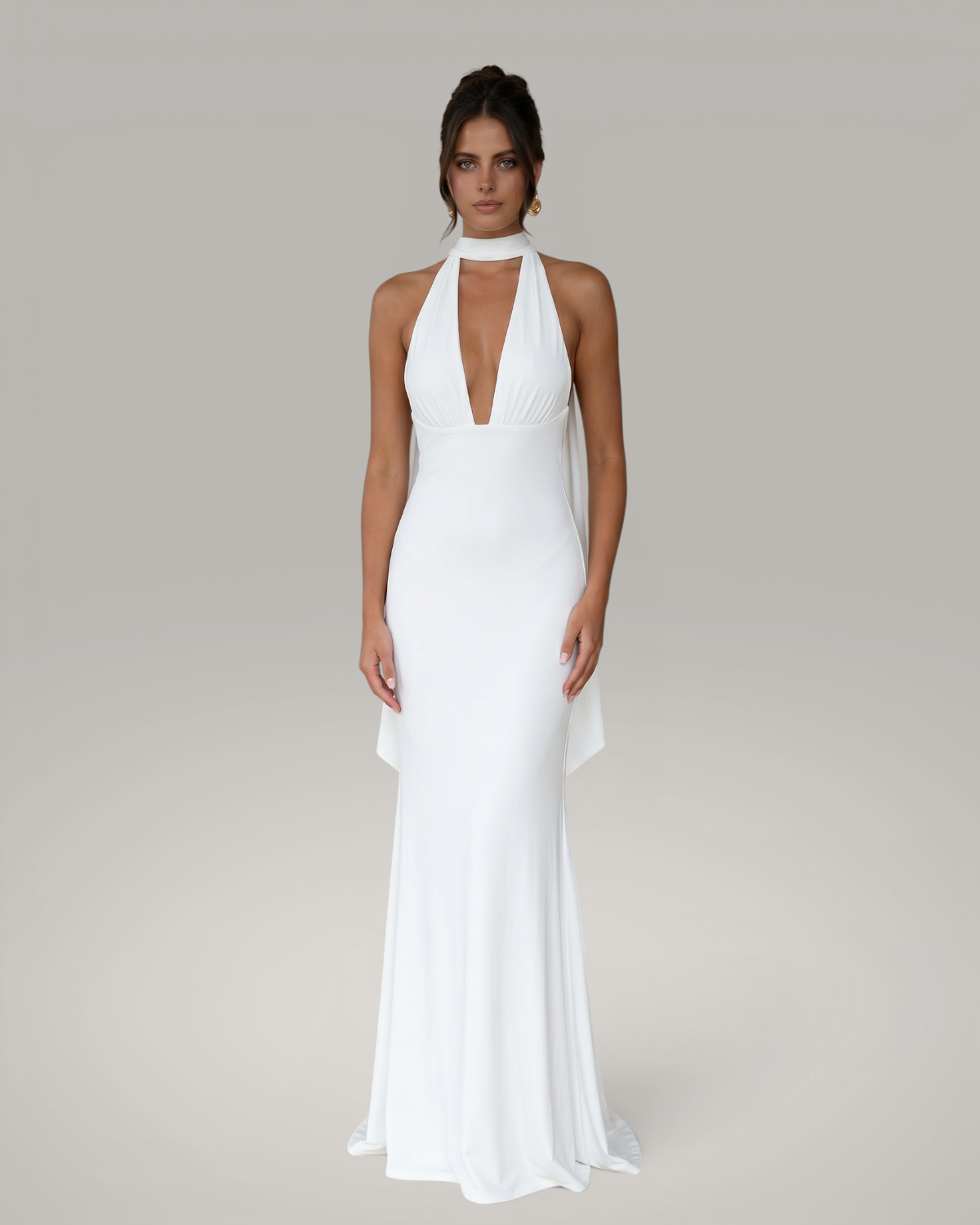 Dlhé spoločenské šaty VALENTINA - off white