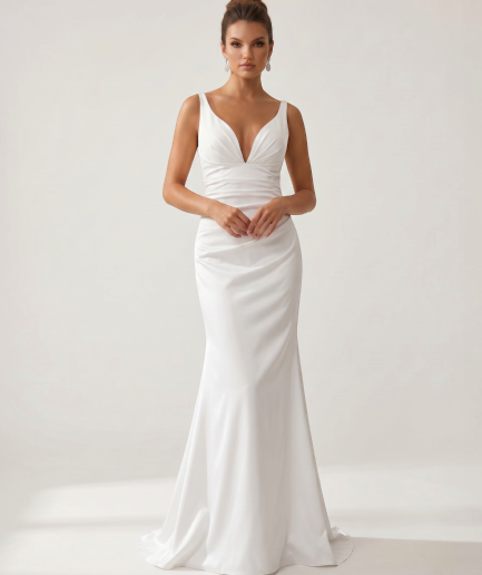 Elegantné minimalistické svadobné šaty JULIETTE